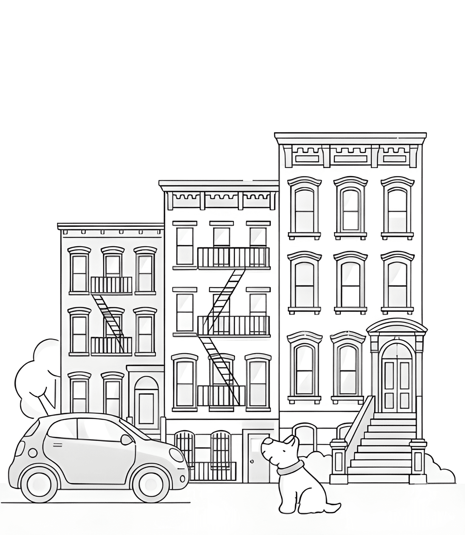 NYC brownstones